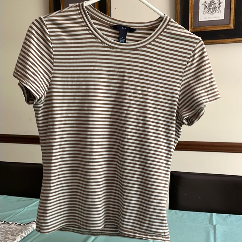 Striped Short Sleeve Top